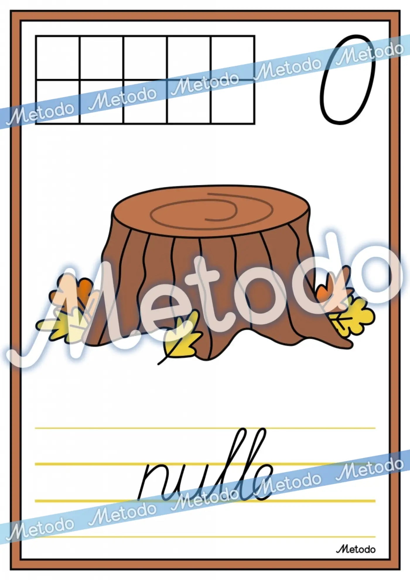 0-10 plakāti, zīles, rudens Metodo