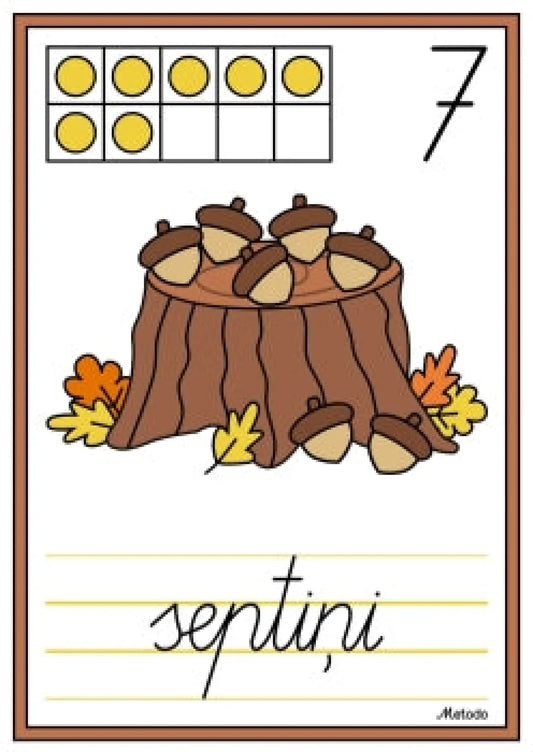 0-10 plakāti, zīles, rudens metodo.lv