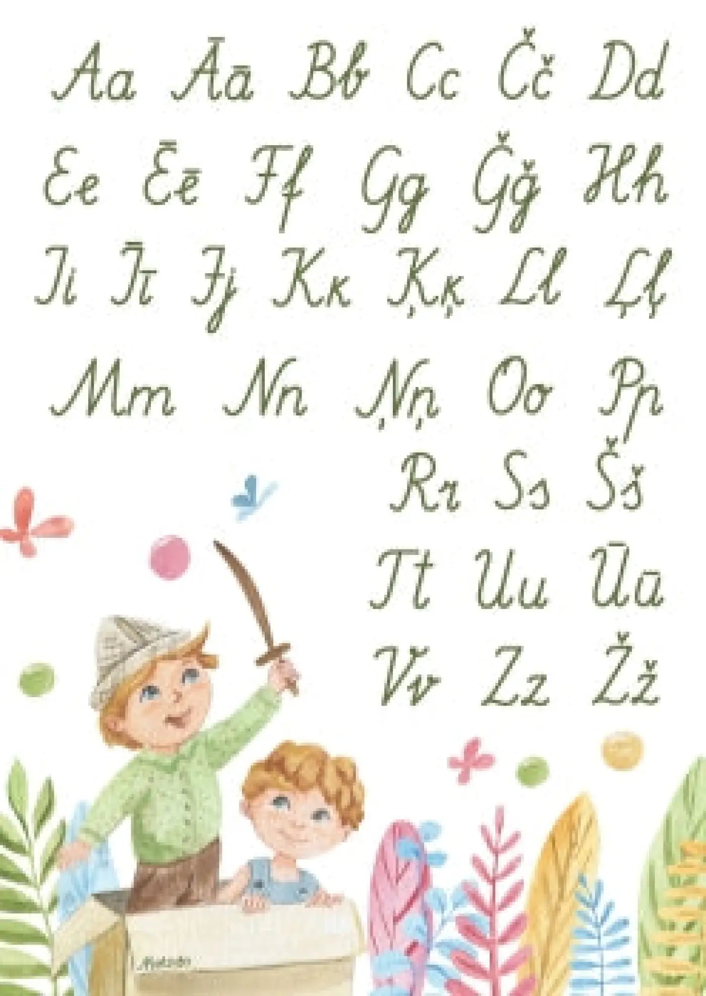 Alfabēta plakāts - pasaka mācību materiāli metodo.lv
