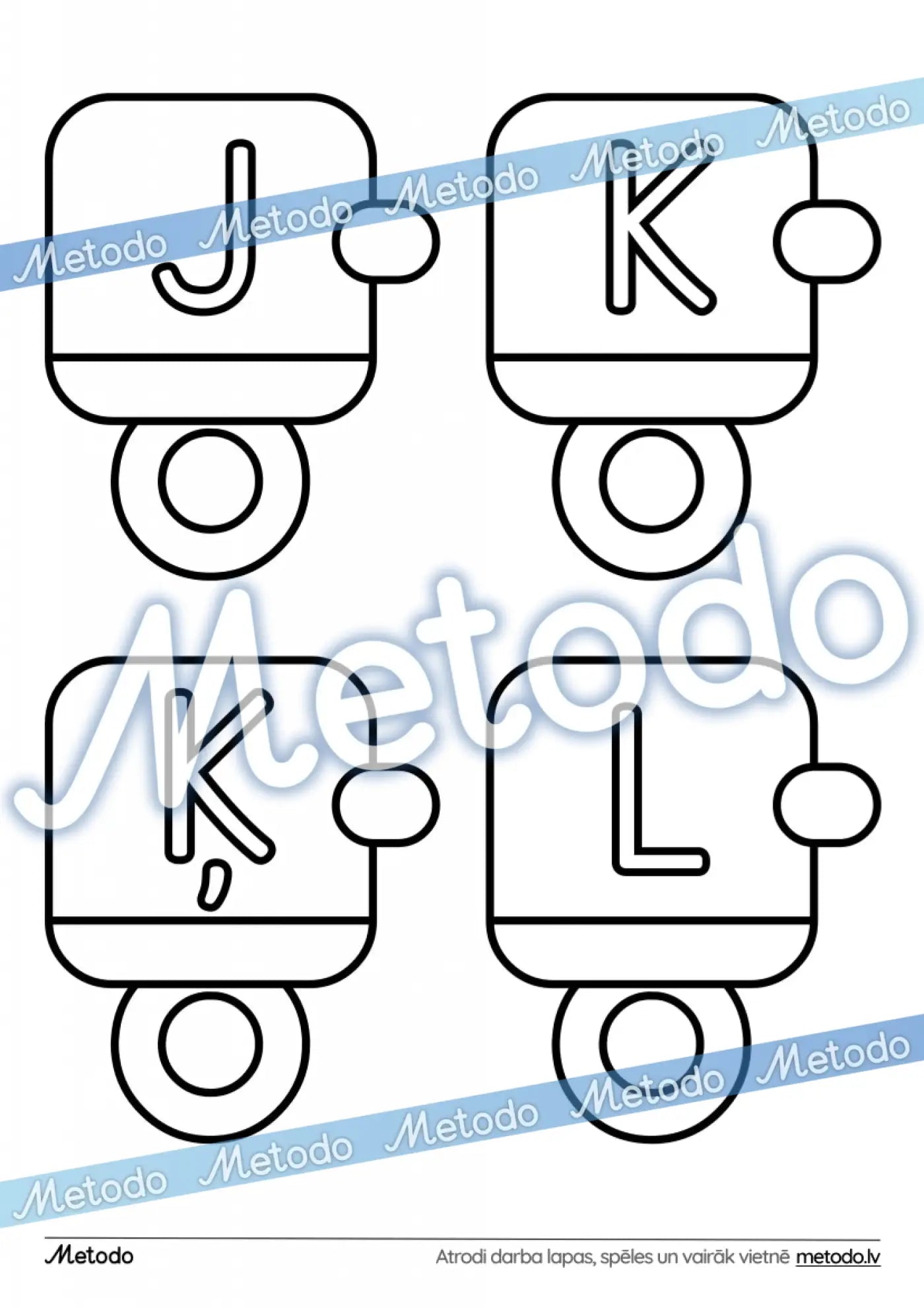 Burtu vilcieniņš - dekors mācību materiāli Metodo