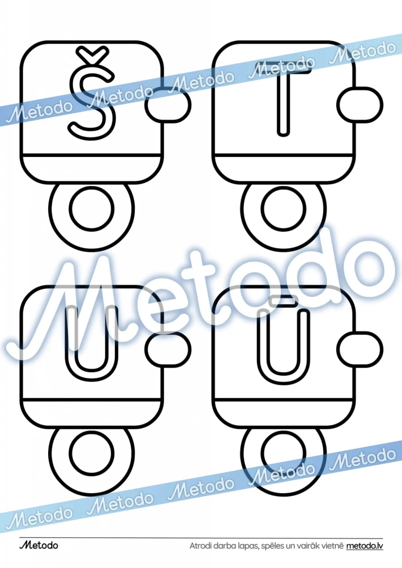 Burtu vilcieniņš - dekors mācību telpai pirmsskolā sākumskolā Metodo
