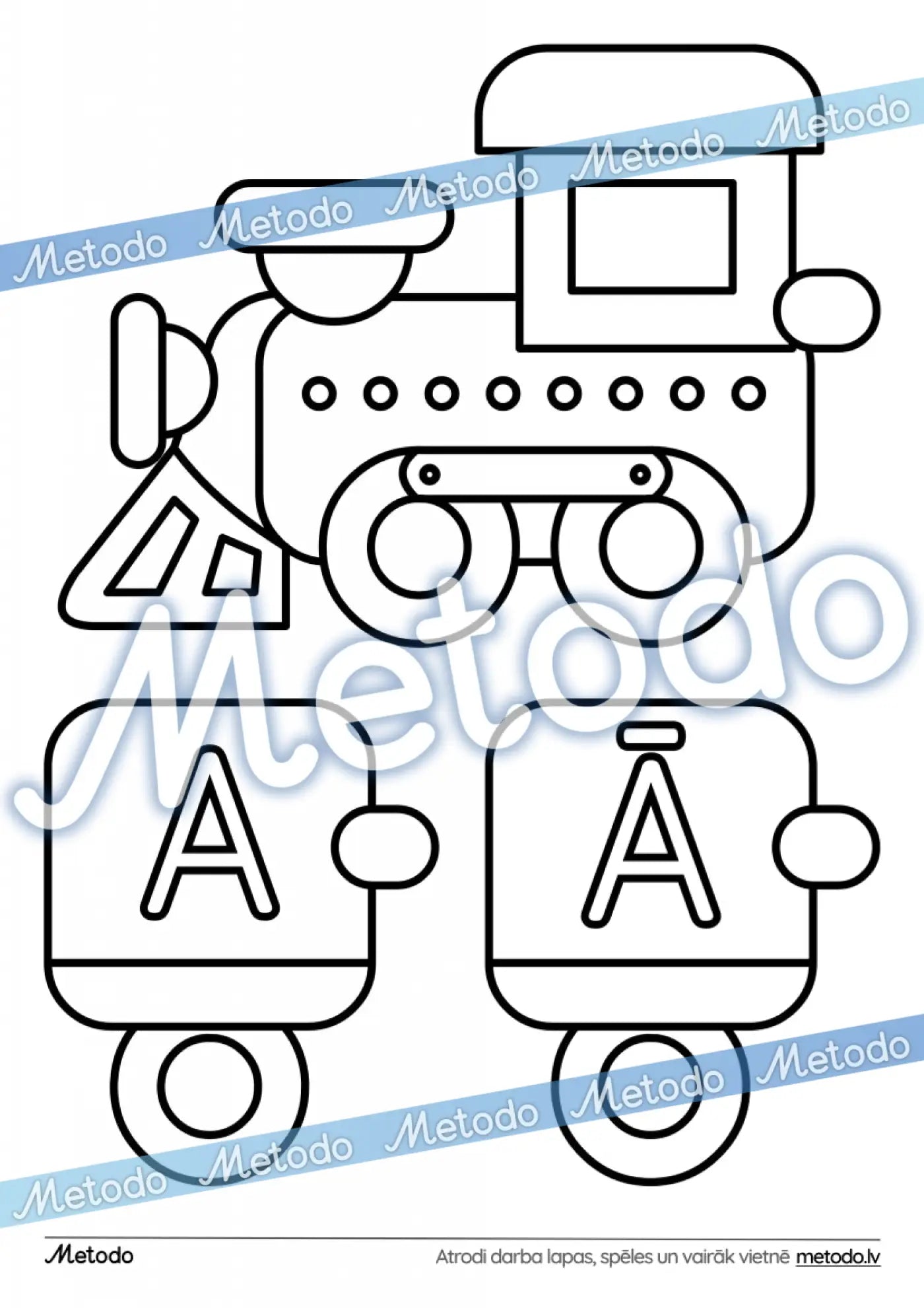Burtu vilcieniņš - dekors pirmsskolai Metodo