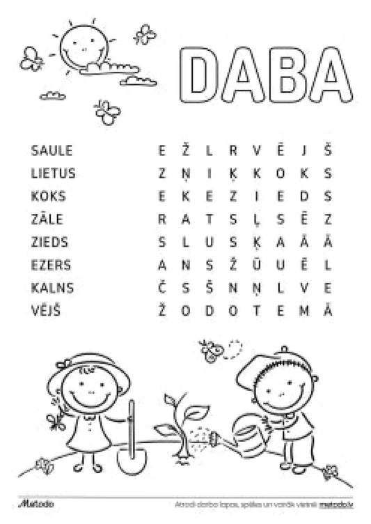 Daba - burtu jūklis metodo.lv