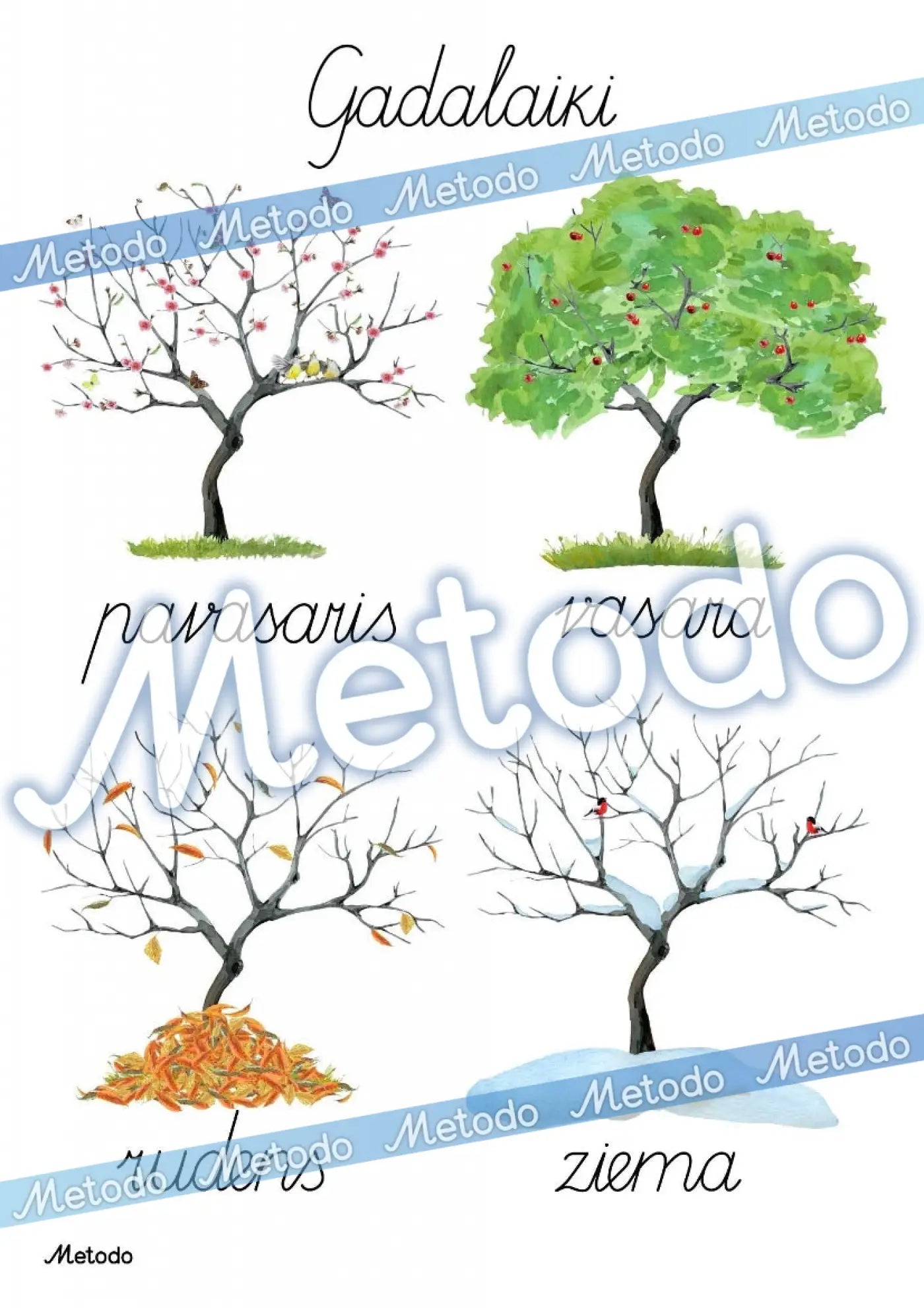 Gadalaiki, plakāts Metodo