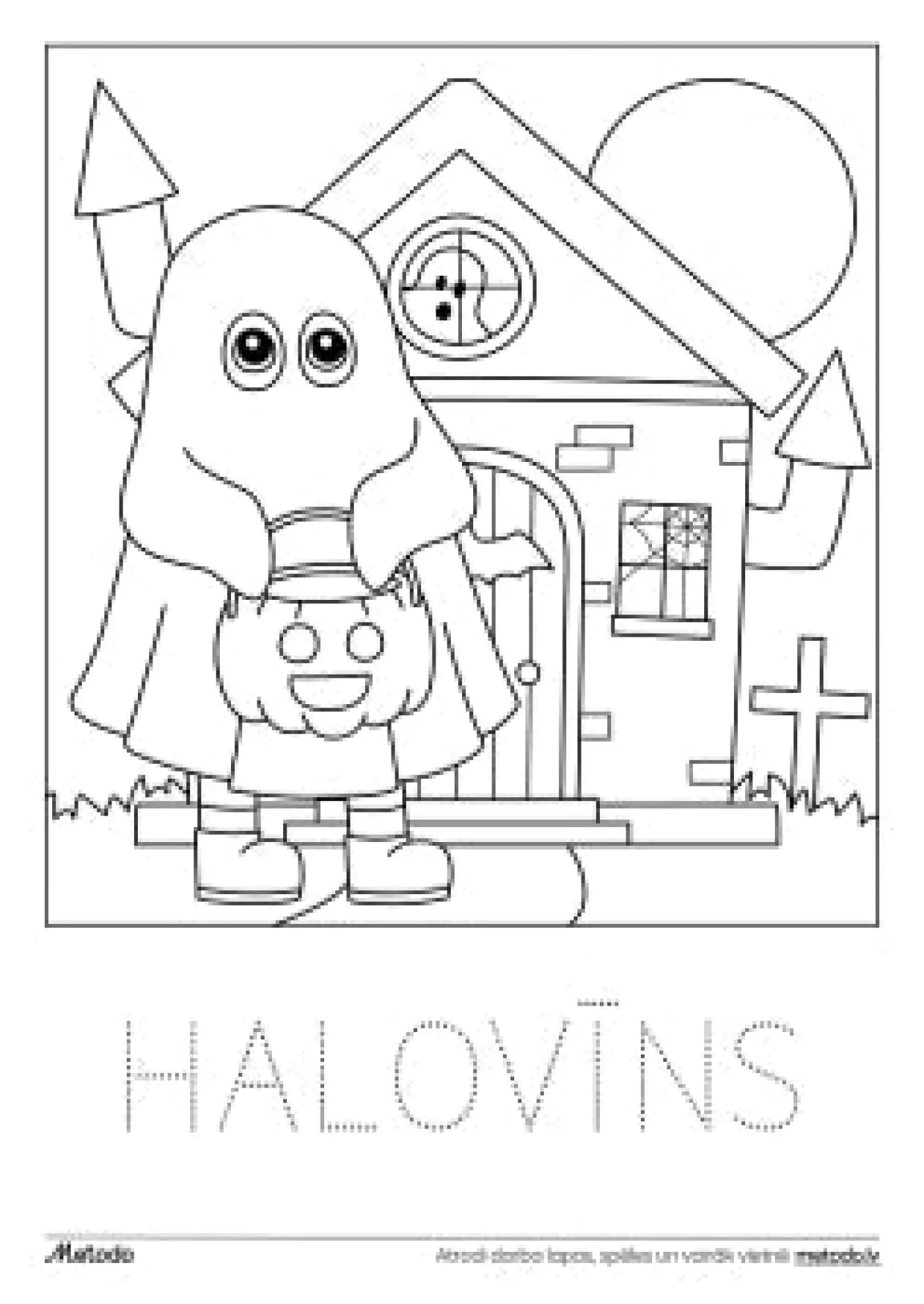 Halovīns - krāsojamā lapa metodo.lv