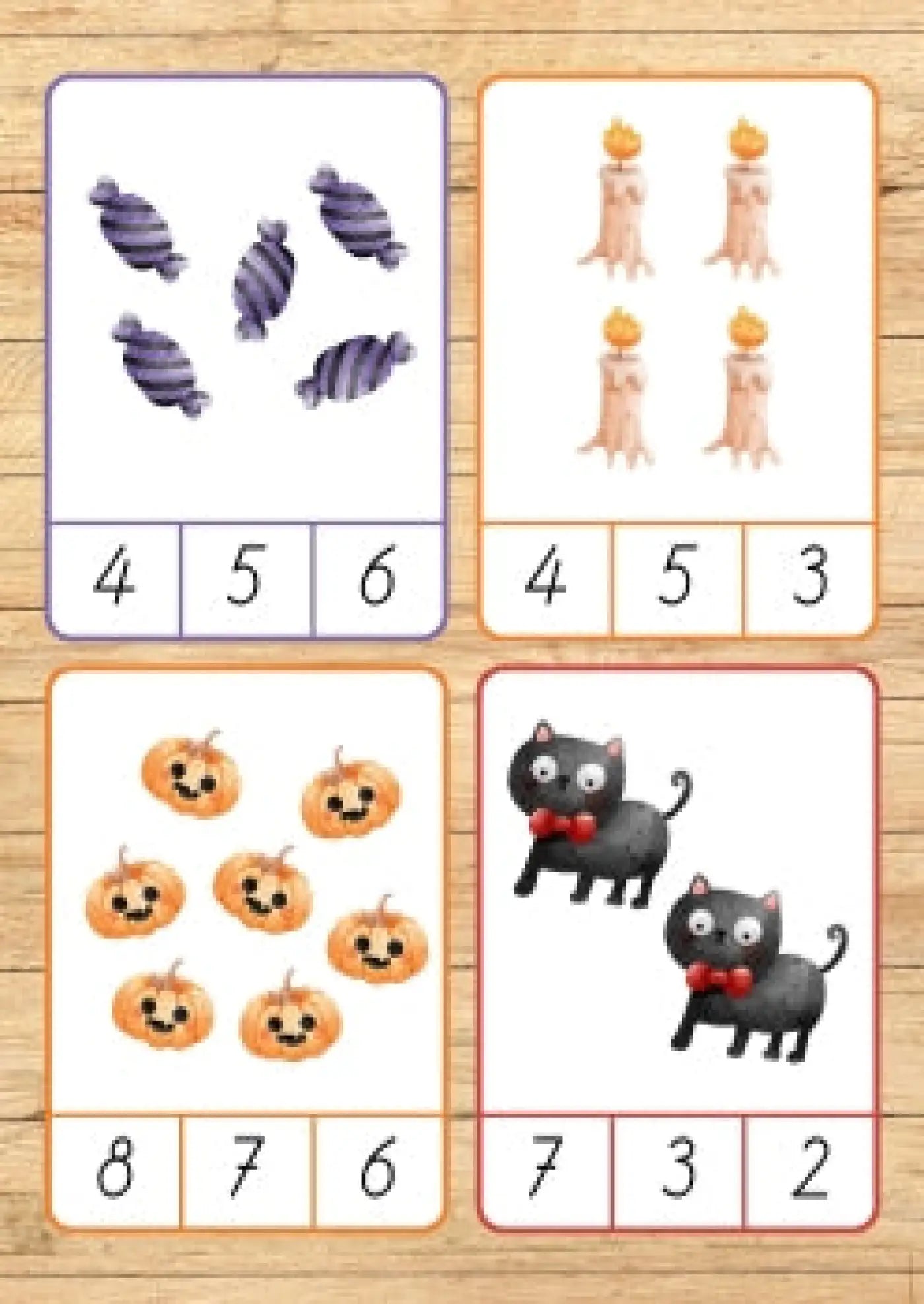 Halovīns - skaitīšanas kartītes metodo.lv