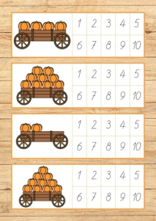 Ķirbju skaitīšanas kartītes metodo.lv