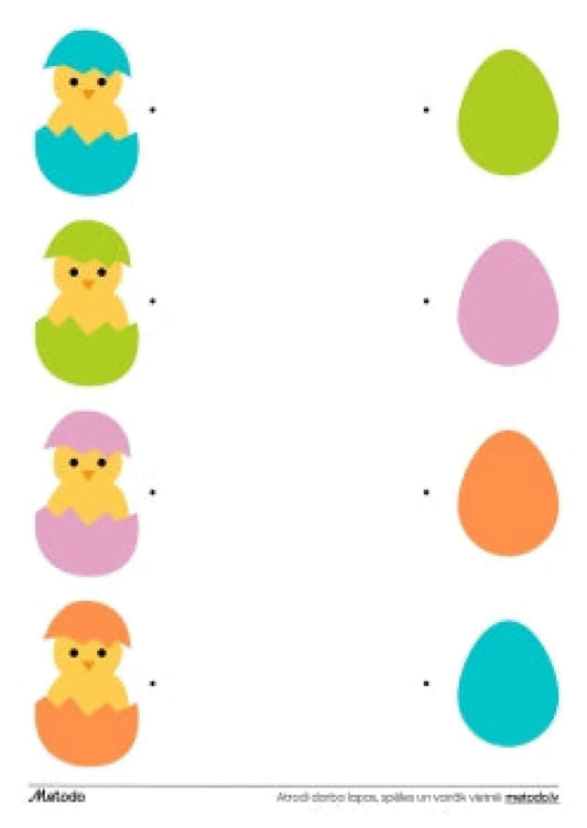 Krāsu savienošana - Lieldienas metodo.lv