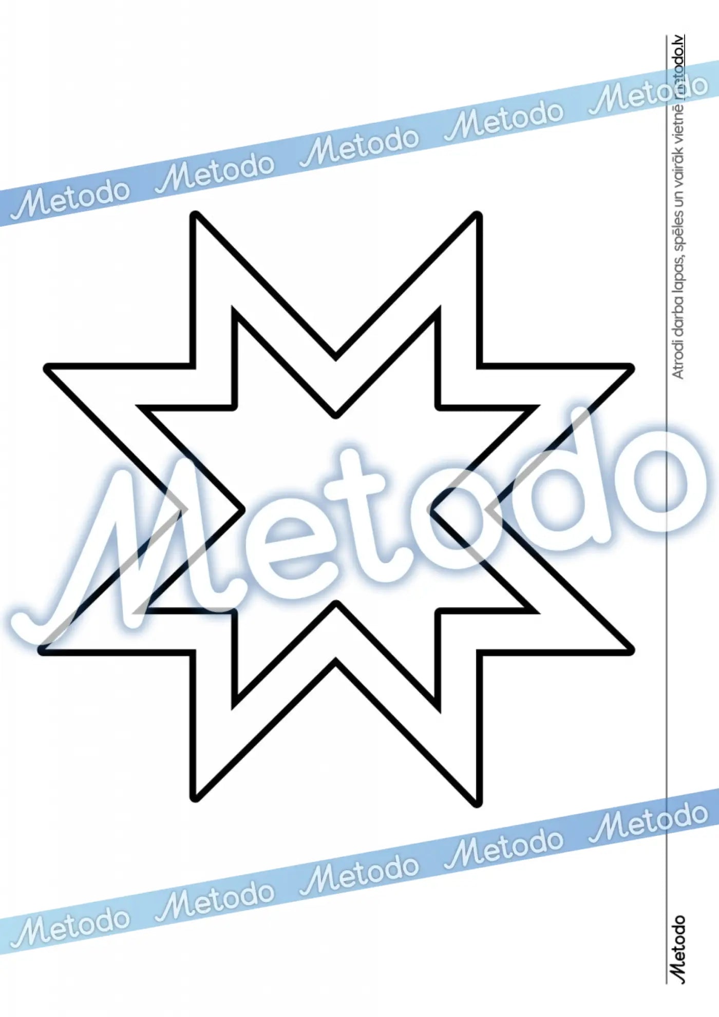 Latviešu etnogrāfiskās zīmes - krāsošanai Auseklis Metodo