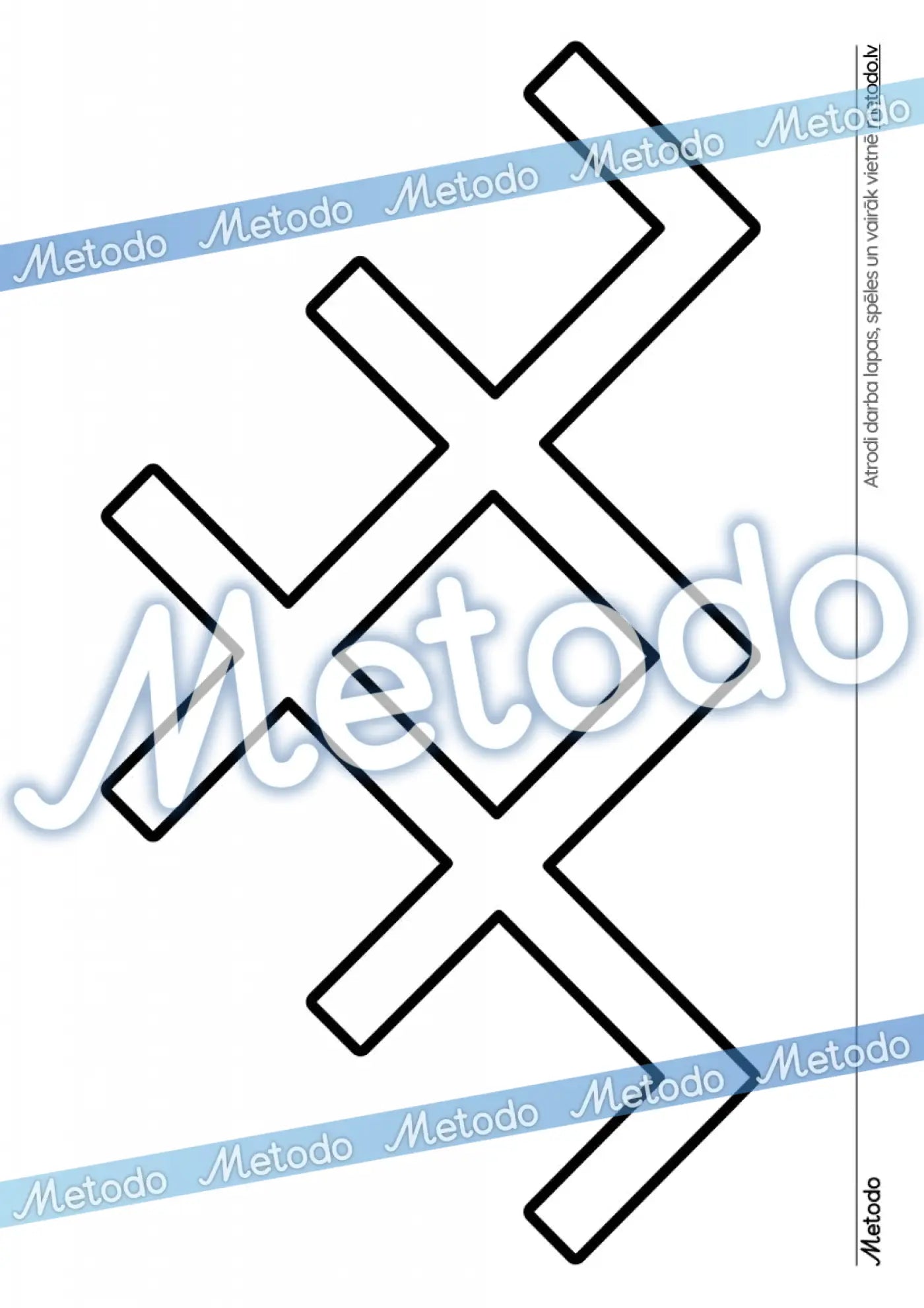 Latviešu etnogrāfiskās zīmes - krāsošanai Austras koks Metodo