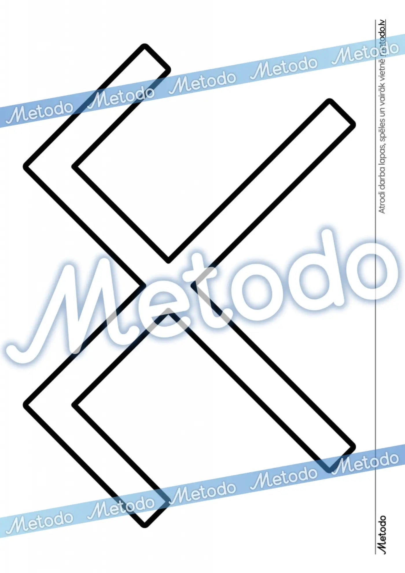 Latviešu etnogrāfiskās zīmes - krāsošanai Jumis Metodo