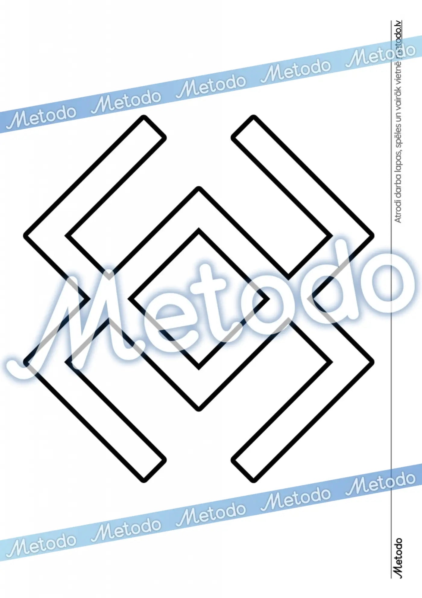 Latviešu etnogrāfiskās zīmes - krāsošanai Krupītis Metodo
