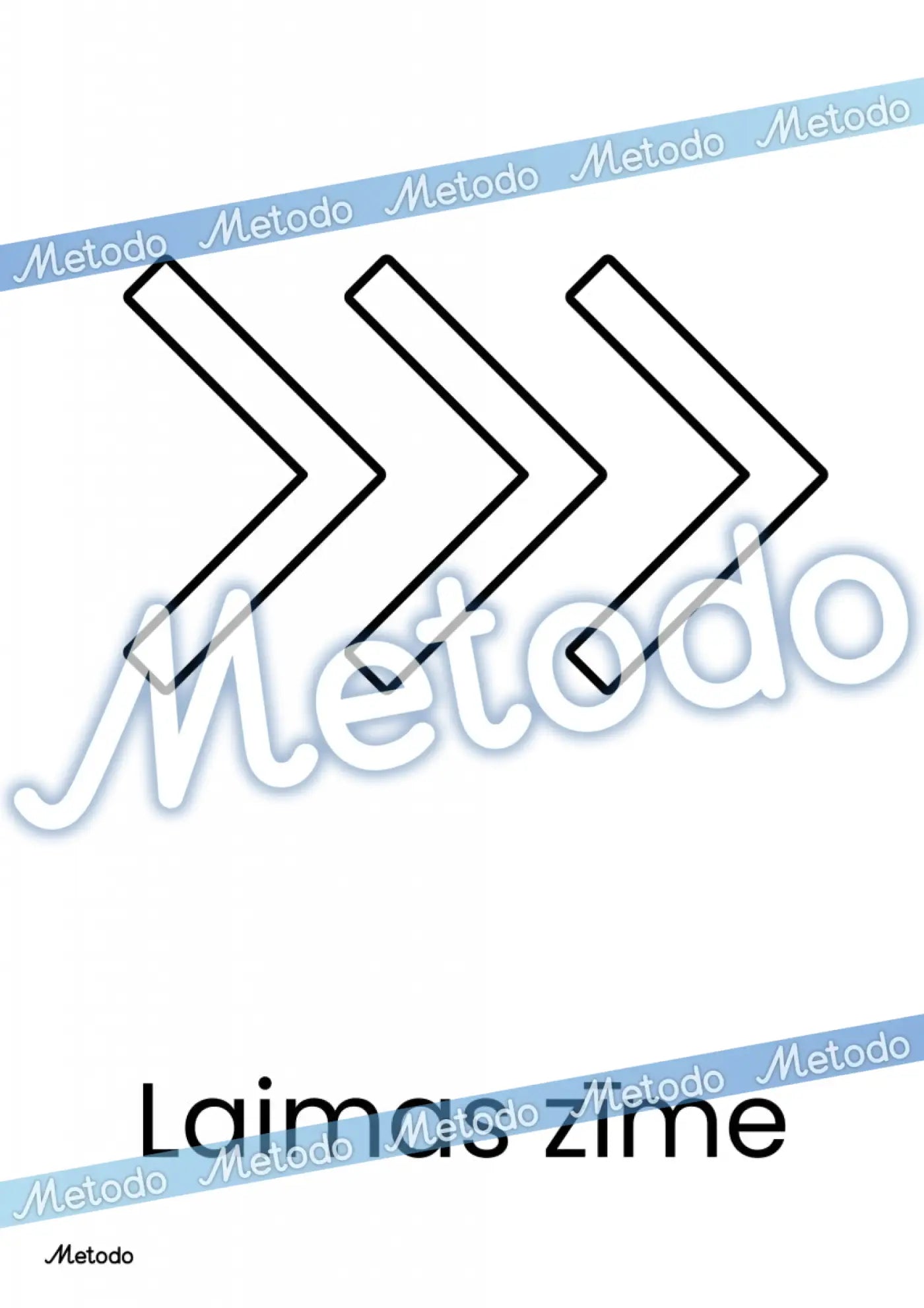 Latviešu etnogrāfiskās zīmes - krāsošanai Laimas zīme Metodo