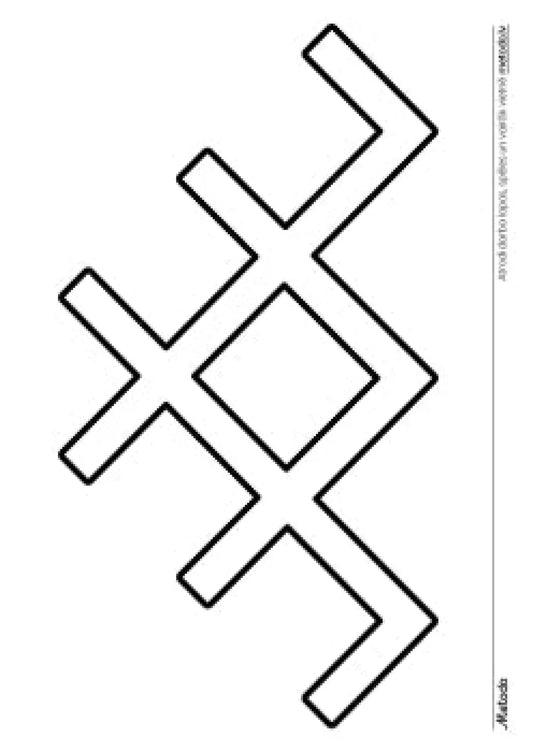 Latviešu etnogrāfiskās zīmes - krāsošanai metodo.lv