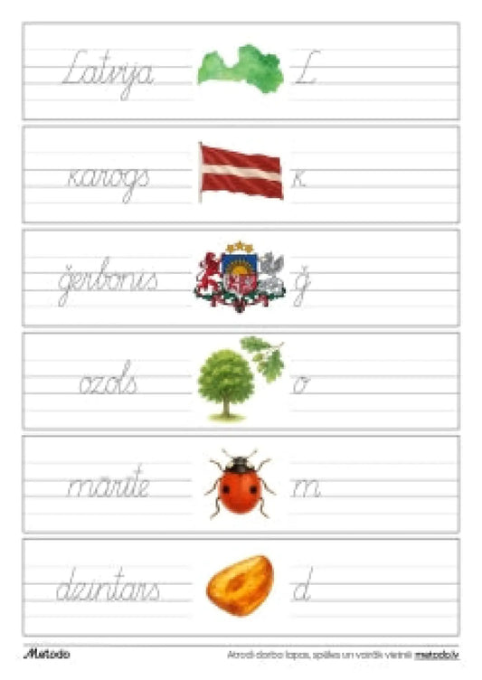 Latvija - rakstīšanas uzdevumi metodo.lv