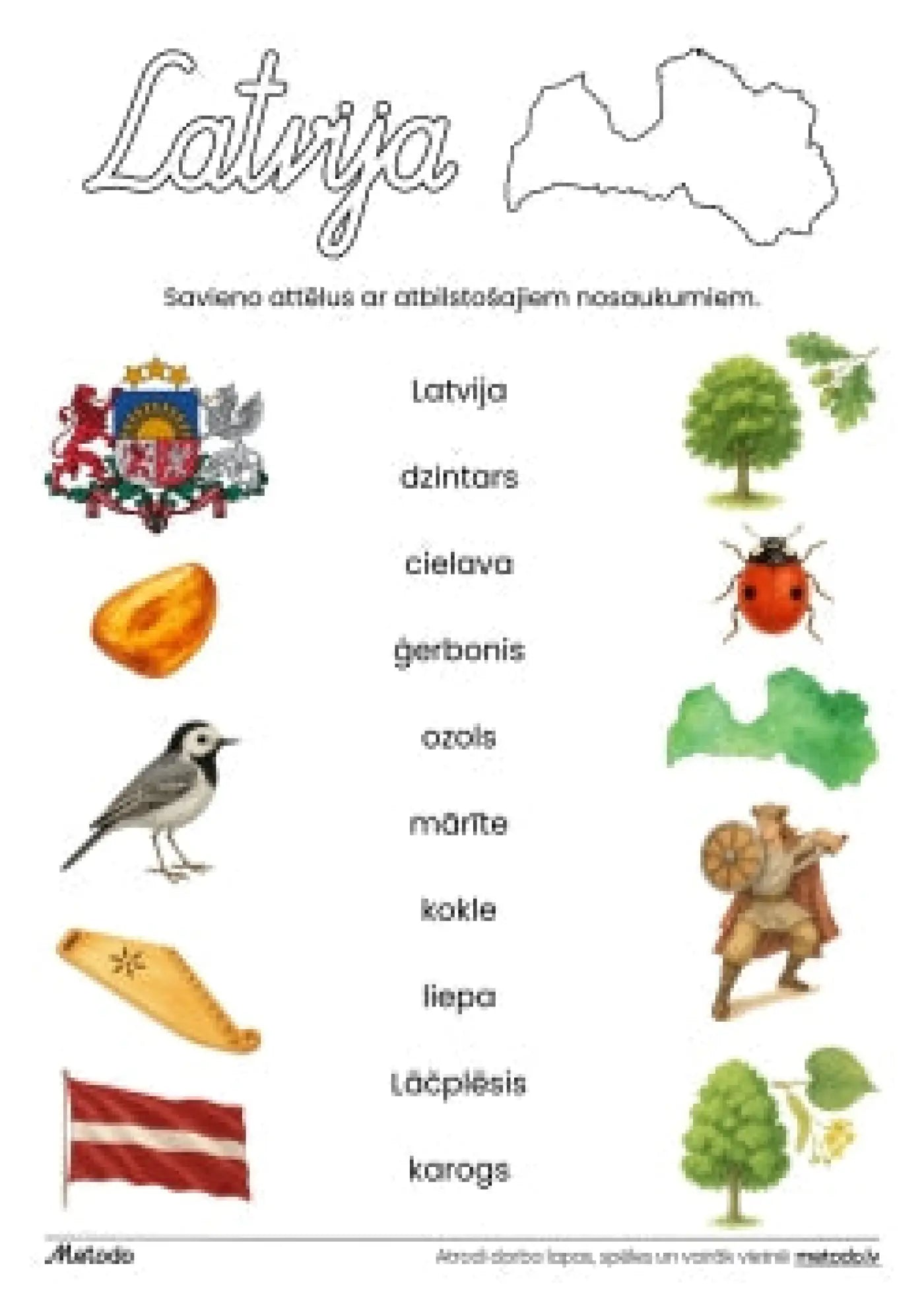 Latvija - savienošanas uzdevumi metodo.lv
