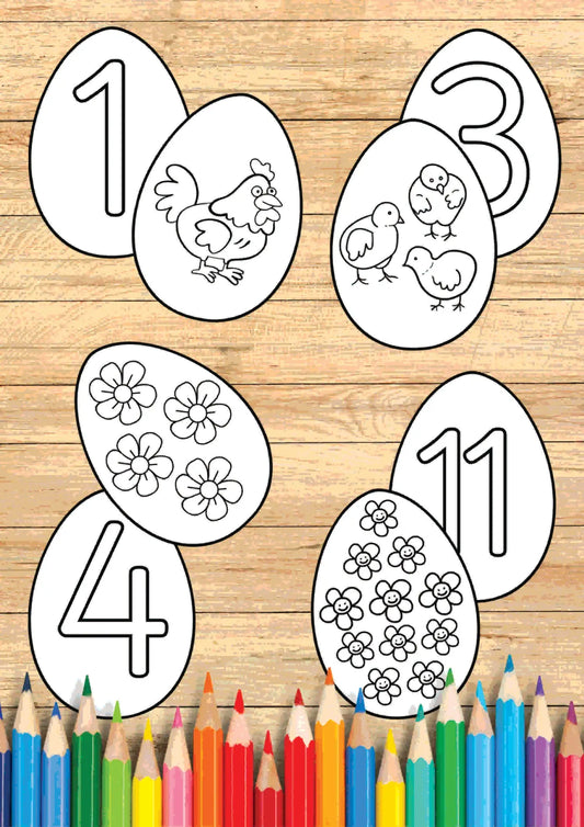 Lieldienu skaitīšana - 3 darba lapas metodo.lv