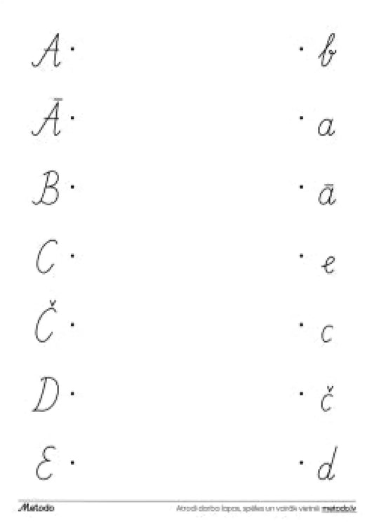 Lielo un mazo rakstīto burtu savienošana metodo.lv