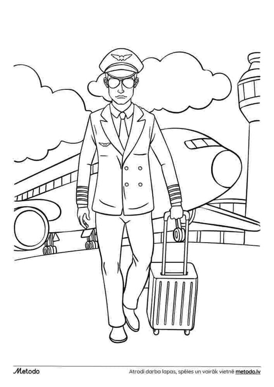 Pilots - krāsojamā lapa