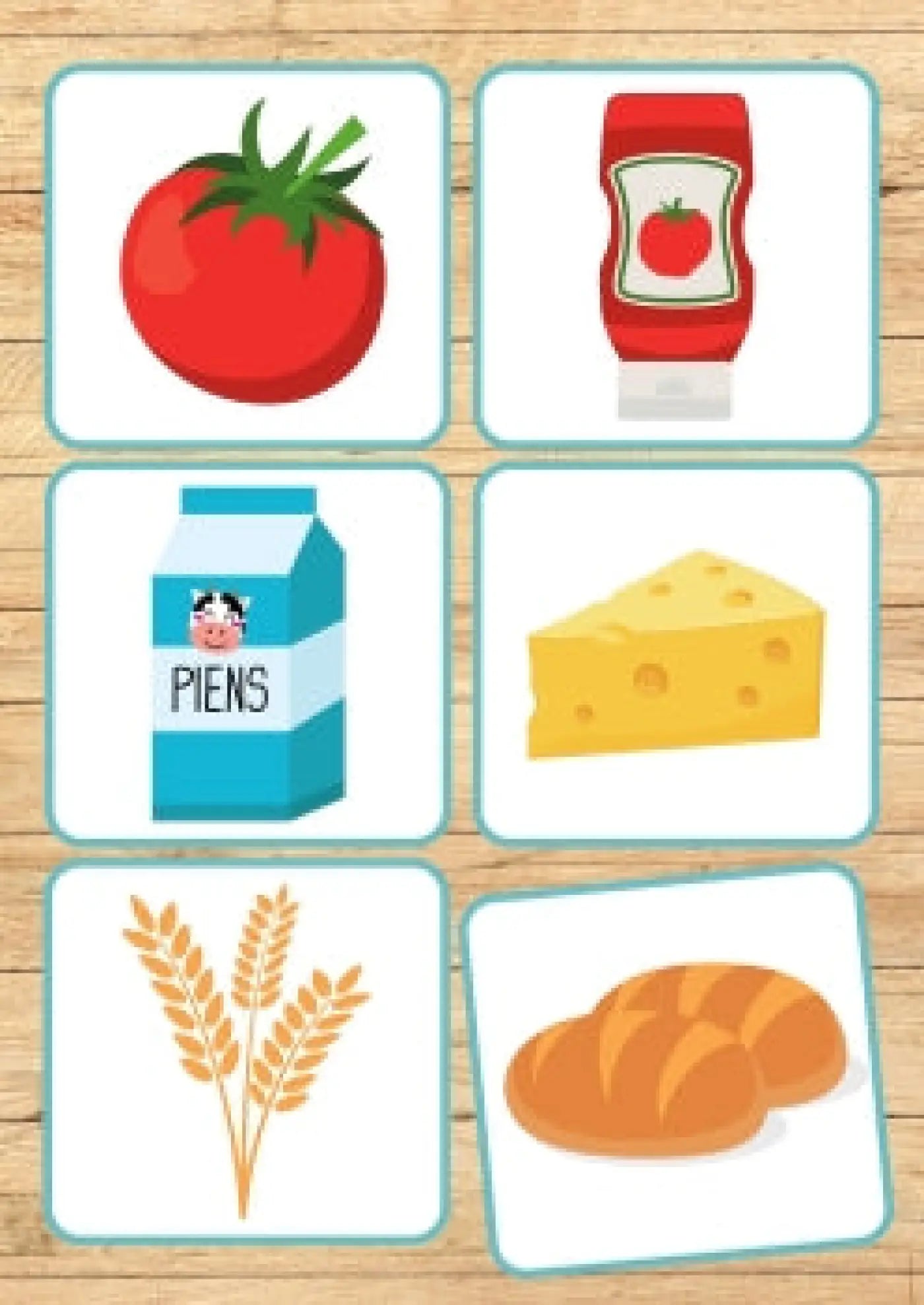 Produkti un to sastāvdaļas, kartītes metodo.lv