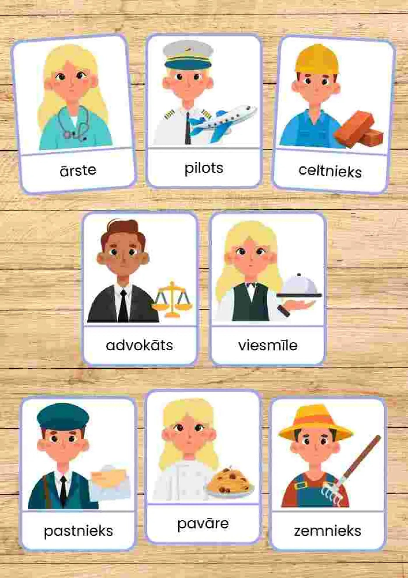 Profesijas - kartītes