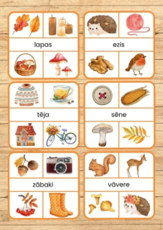 Rudens, pareizais attēls - kartītes metodo.lv