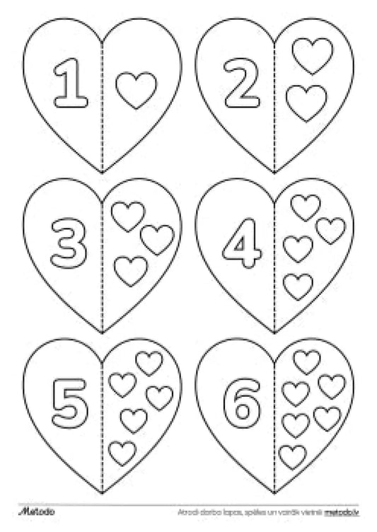 Sirsniņu skaitīšanas uzdevumi, skaitām līdz 12 metodo.lv