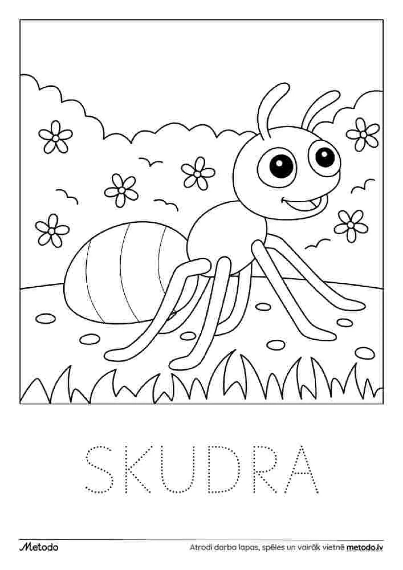 Skudra - krāsojamā lapa metodo.lv