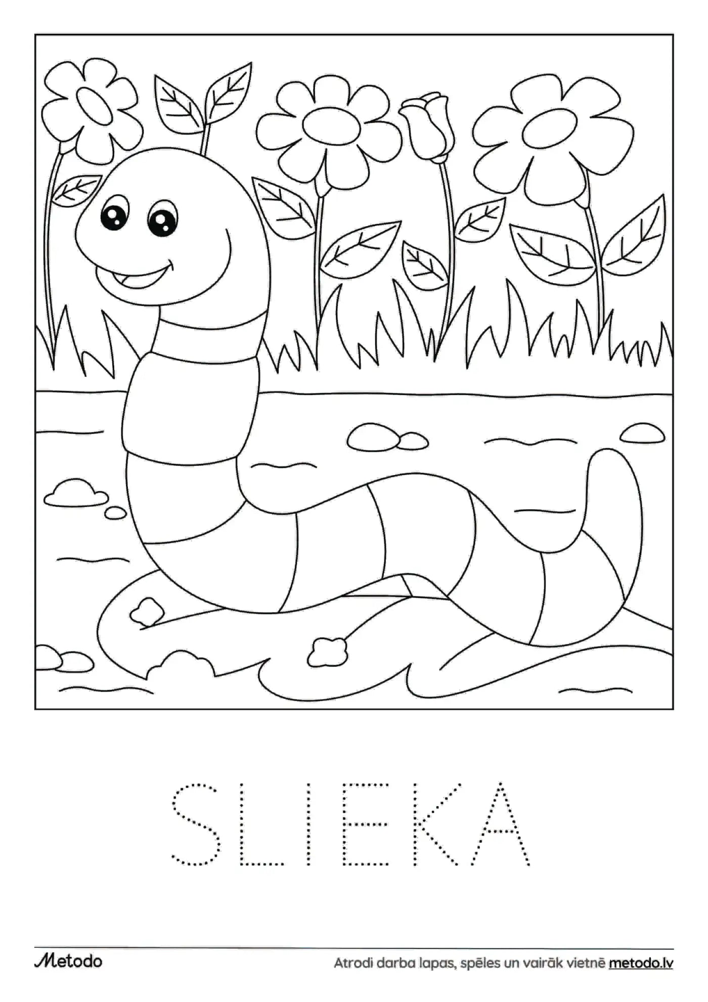 Slieka - krāsojamā lapa metodo.lv