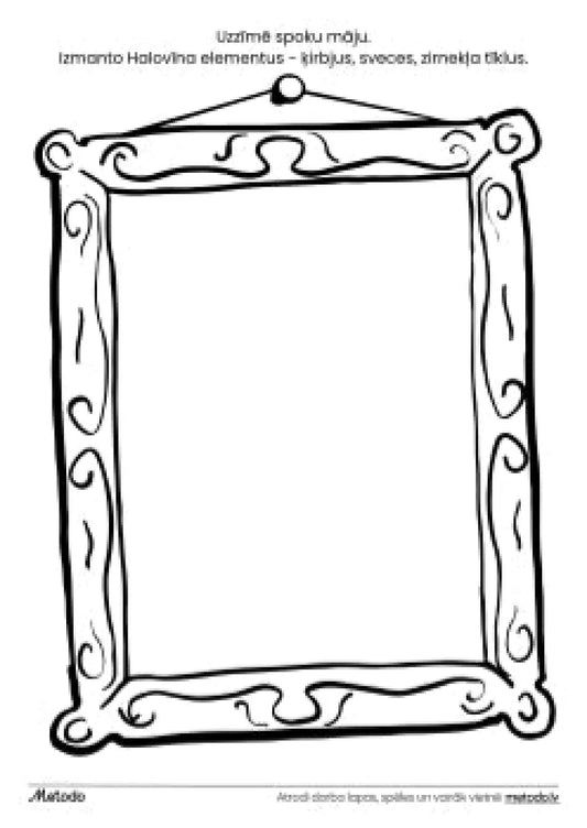 Spoku māja, Halovīns - darba lapa metodo.lv