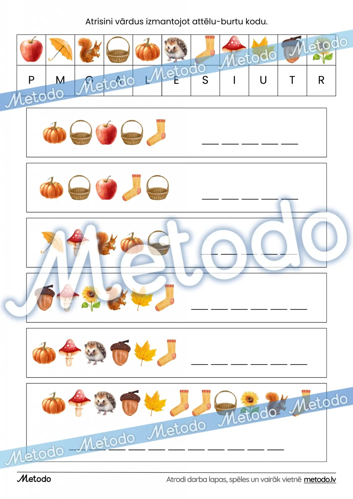 Vārdu risināšana, rudens Metodo
