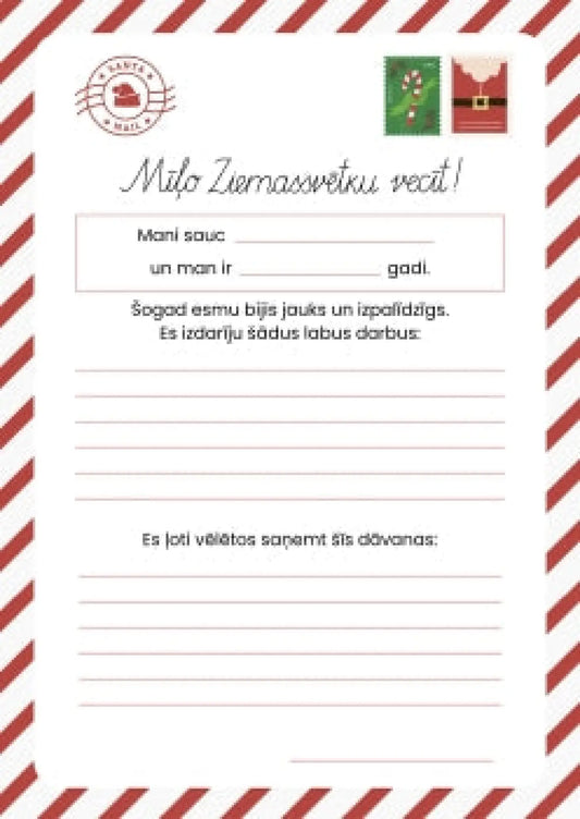 Vēstule Ziemassvētku vecītim metodo.lv