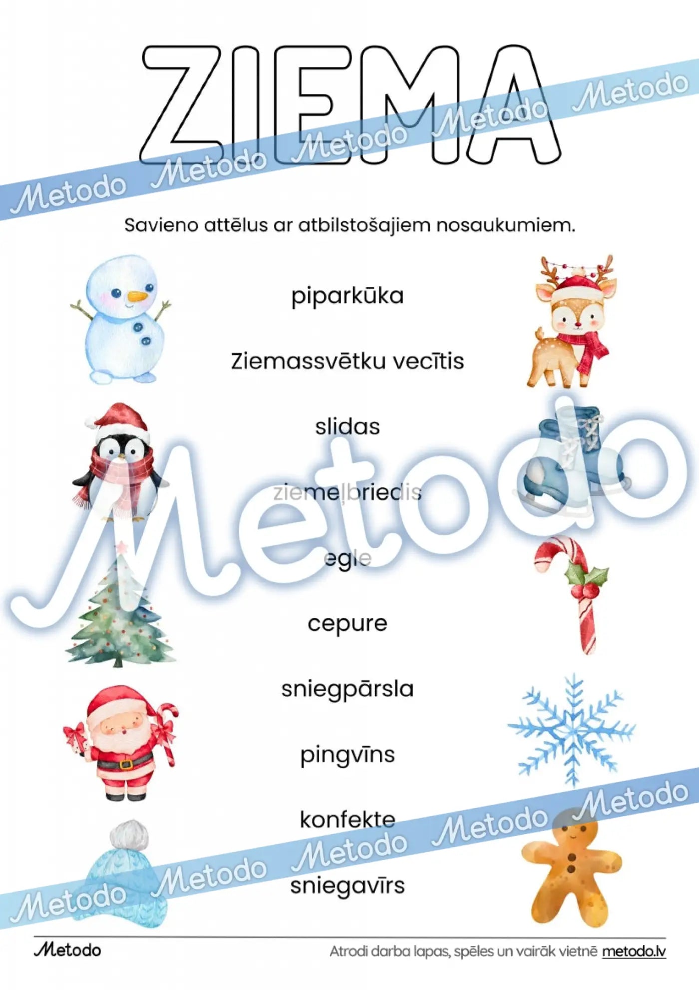 Ziema - savienošanas uzdevumi Metodo