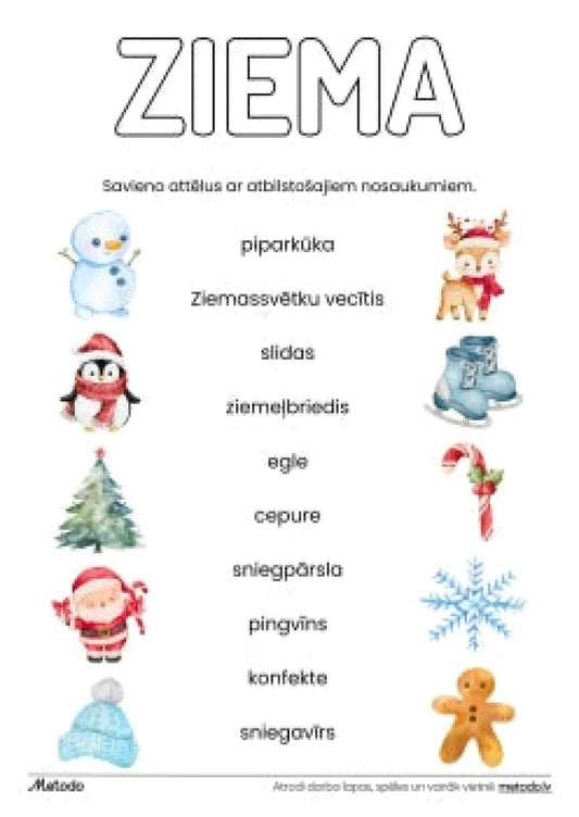 Ziema - savienošanas uzdevumi metodo.lv