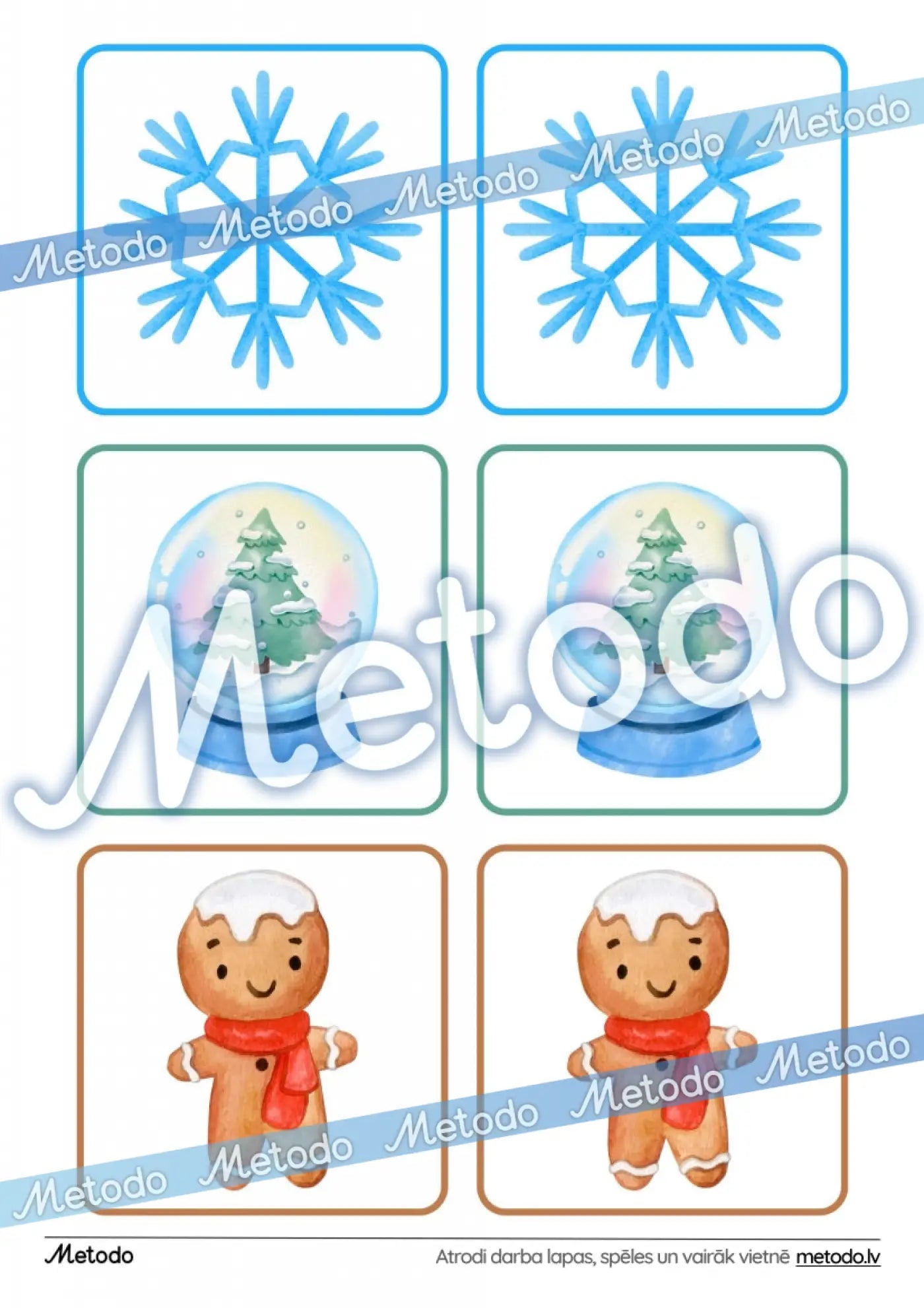 Ziema, atmiņas spēle loģikai Metodo